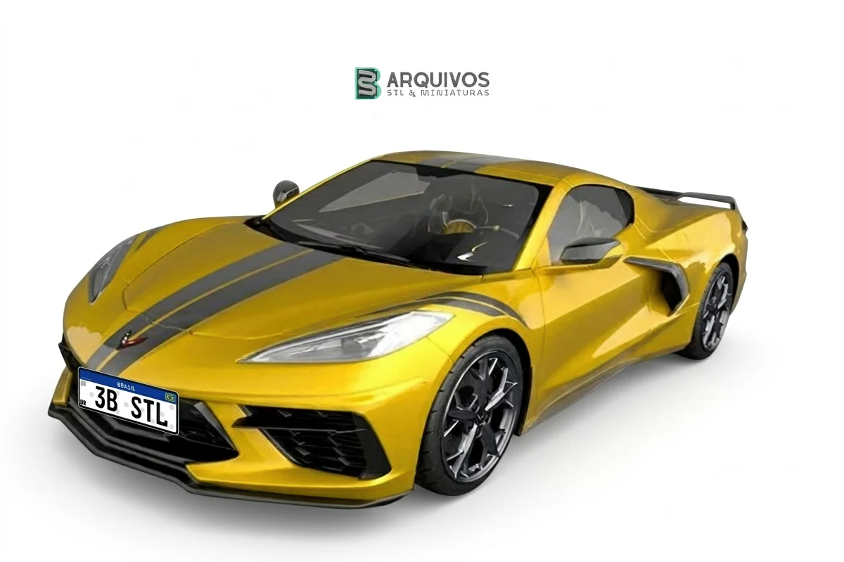 Modelo 3D STL - Chevrolet Corvette C8 2020
